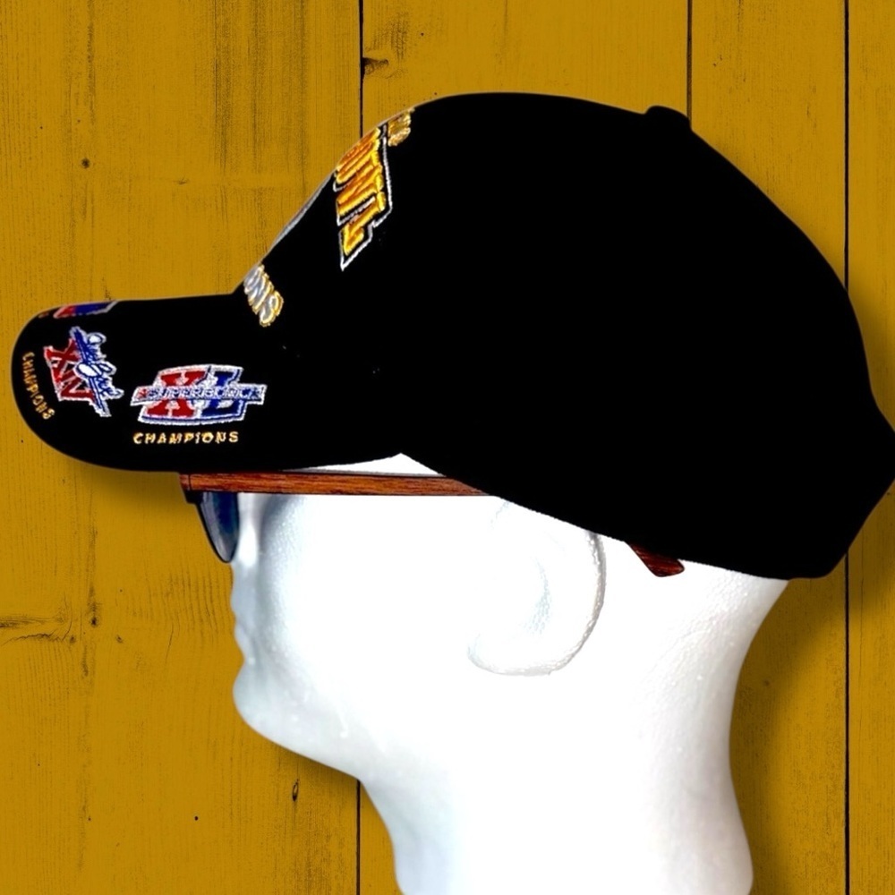 Vintage Reebok Pittsburgh Steelers 5 Time Super Bowl Champions Hat OSFA - Picture 10 of 16